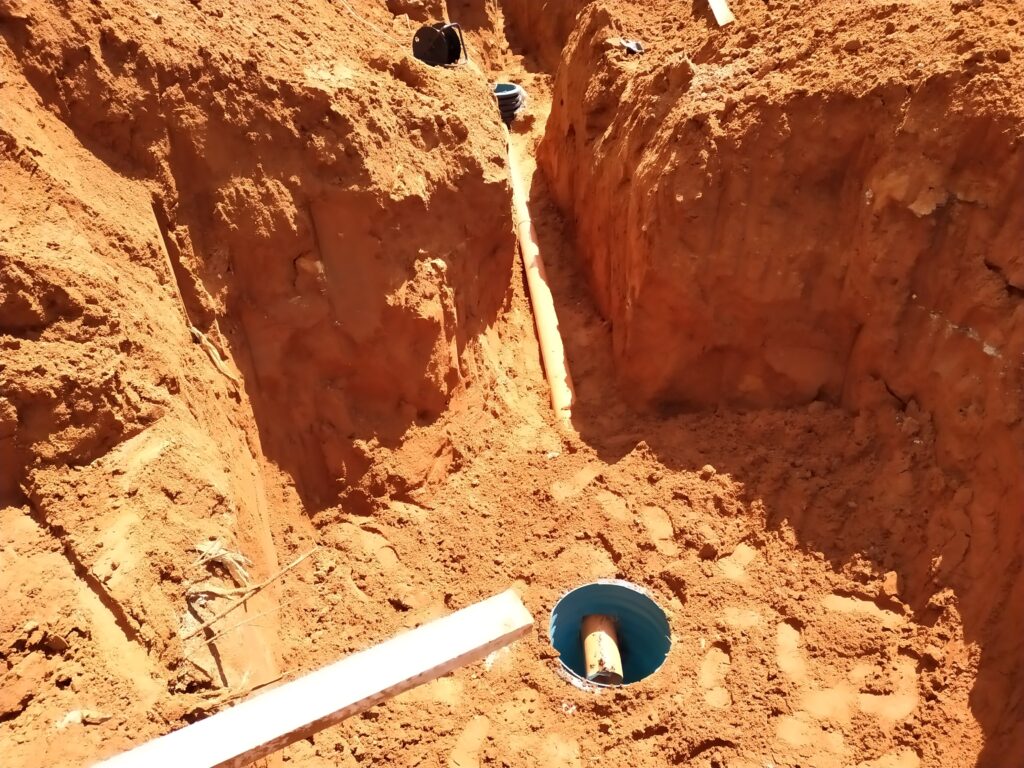 שוחות ניקוז וחלחול למי גשמים בפרויקט בתל אביב – גשמים