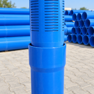 צינור uPVC מחורץ 12 אינץ׳ לבארות וקידוחים